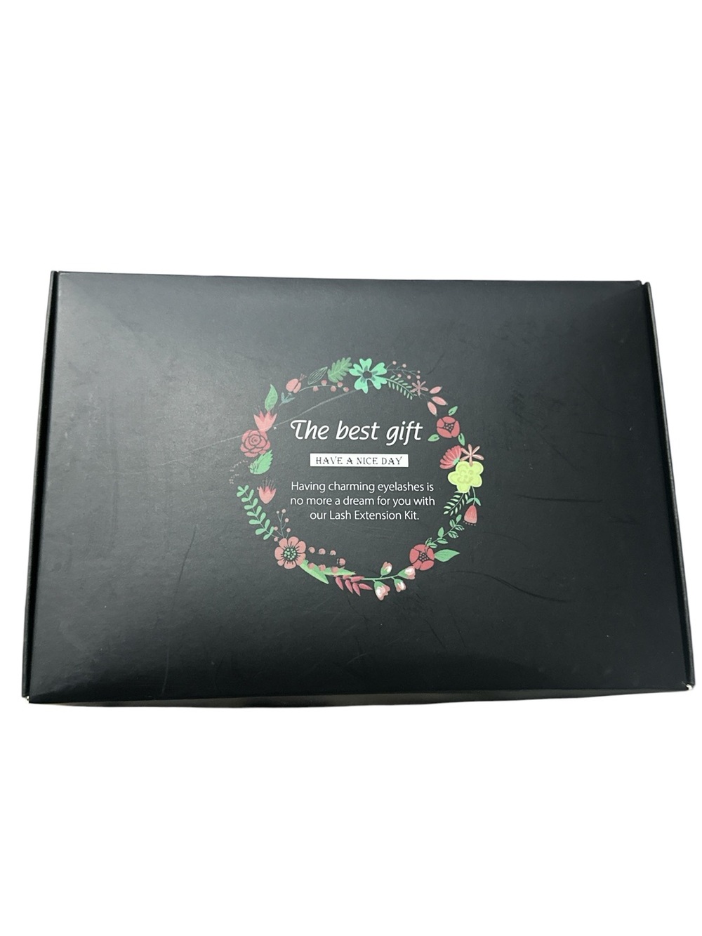 Lash Extension Kit Gift Box - Black with Floral Wreath